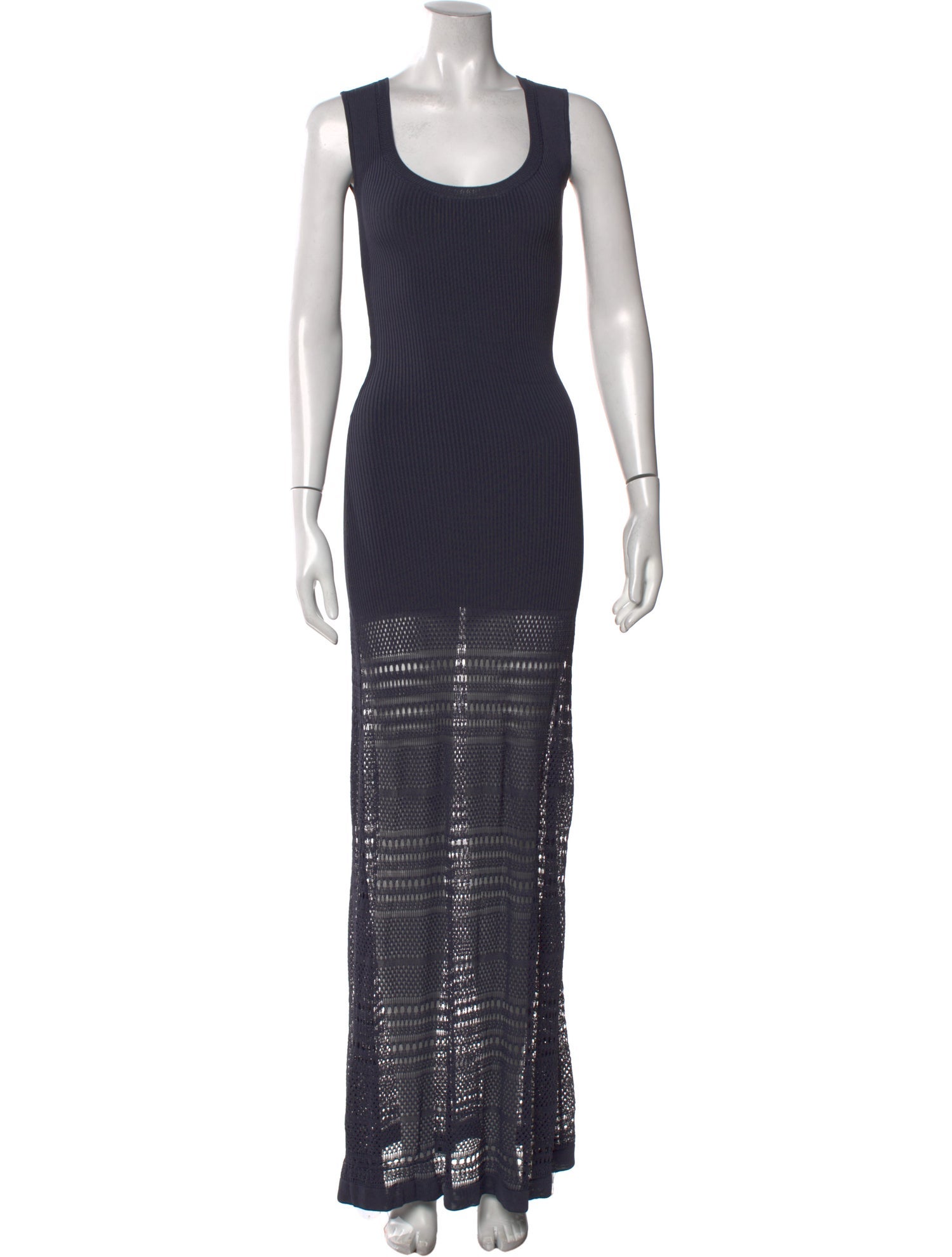 Zac Posen Striped Long Dress