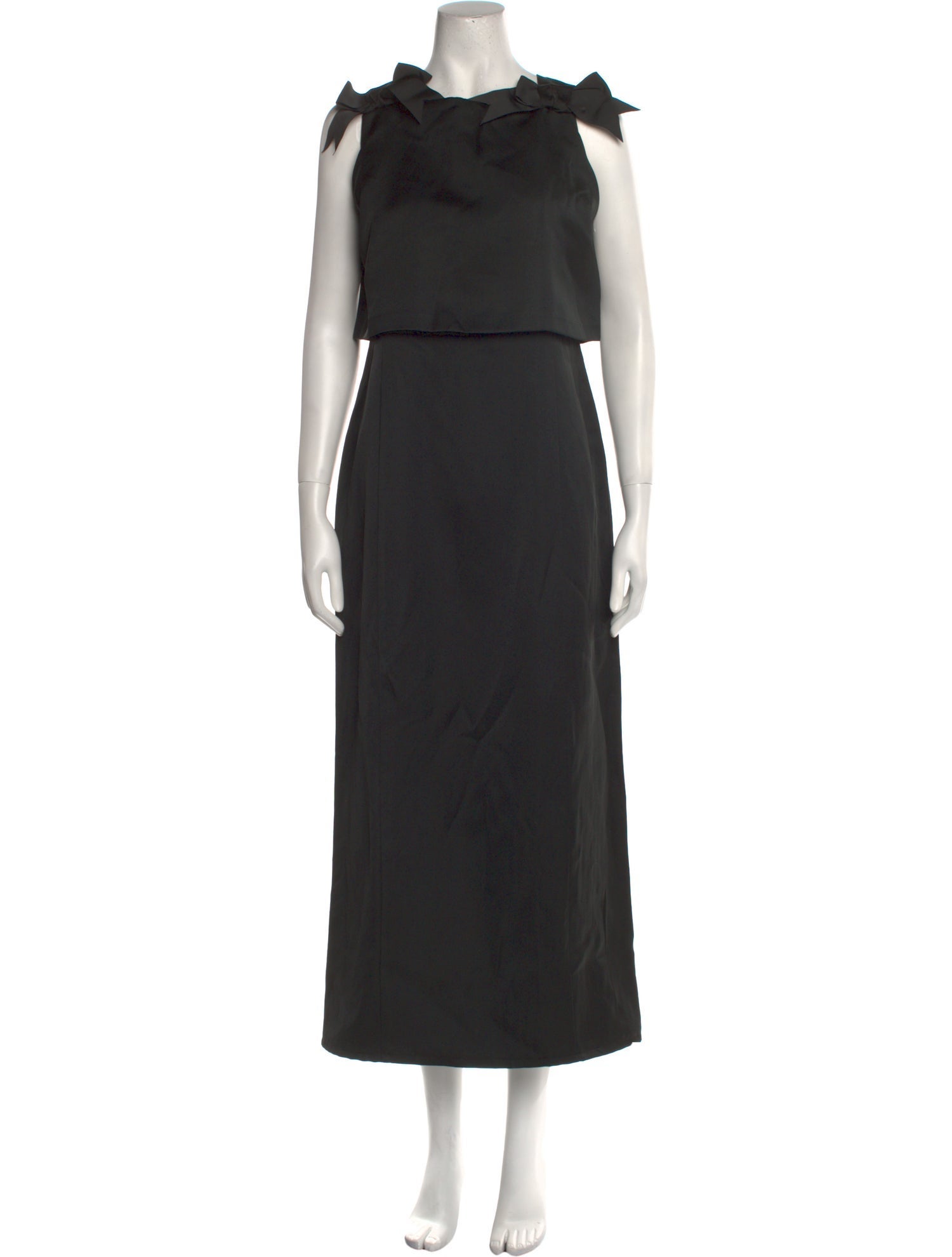 Zac Posen Mock Neck Long Dress