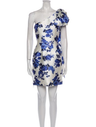 Zac Posen Floral Print Mini Dress