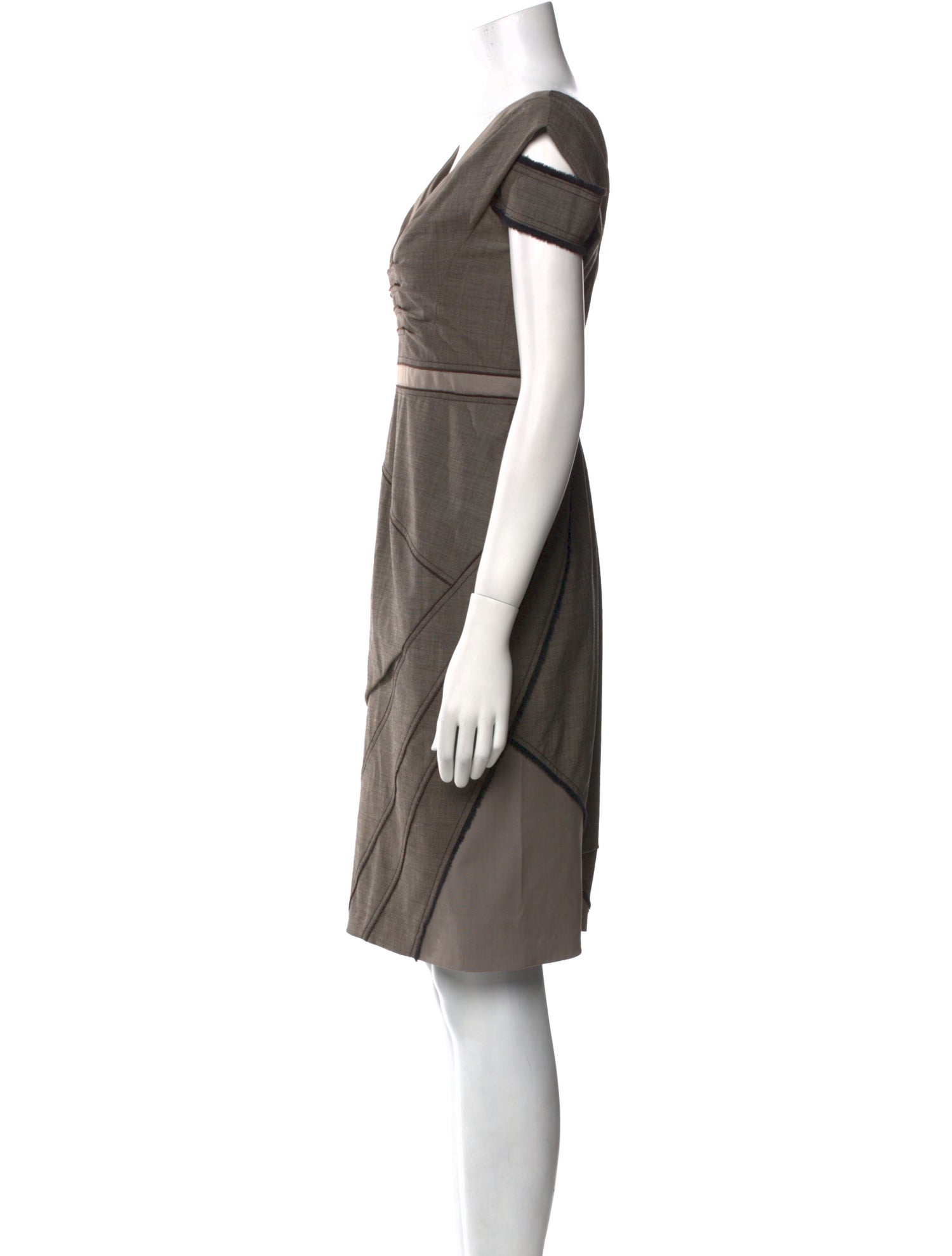 Zac Posen Virgin Wool Knee-Length Dress