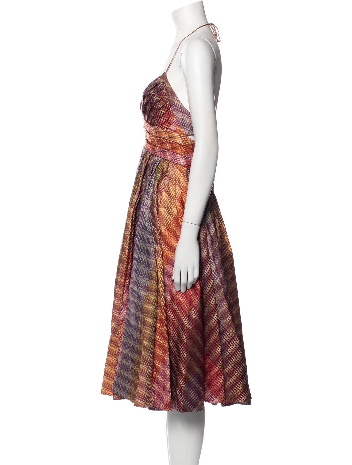 Zac Posen Silk Midi Length Dress
