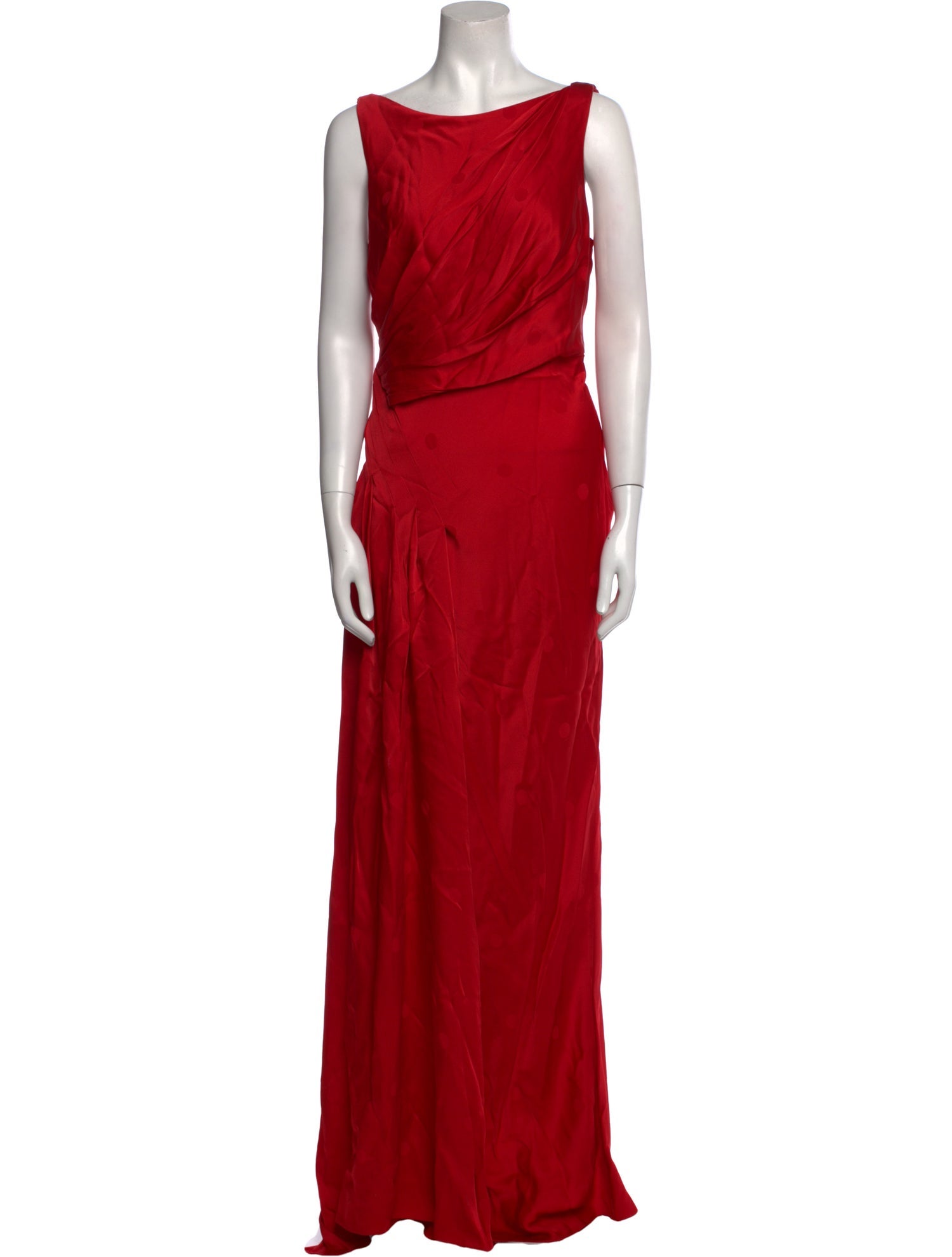 Zac Posen Bateau Neckline Long Dress