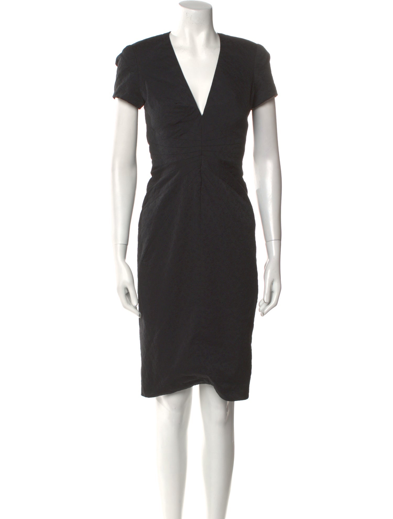 Zac Posen V-Neck Knee-Length Dress