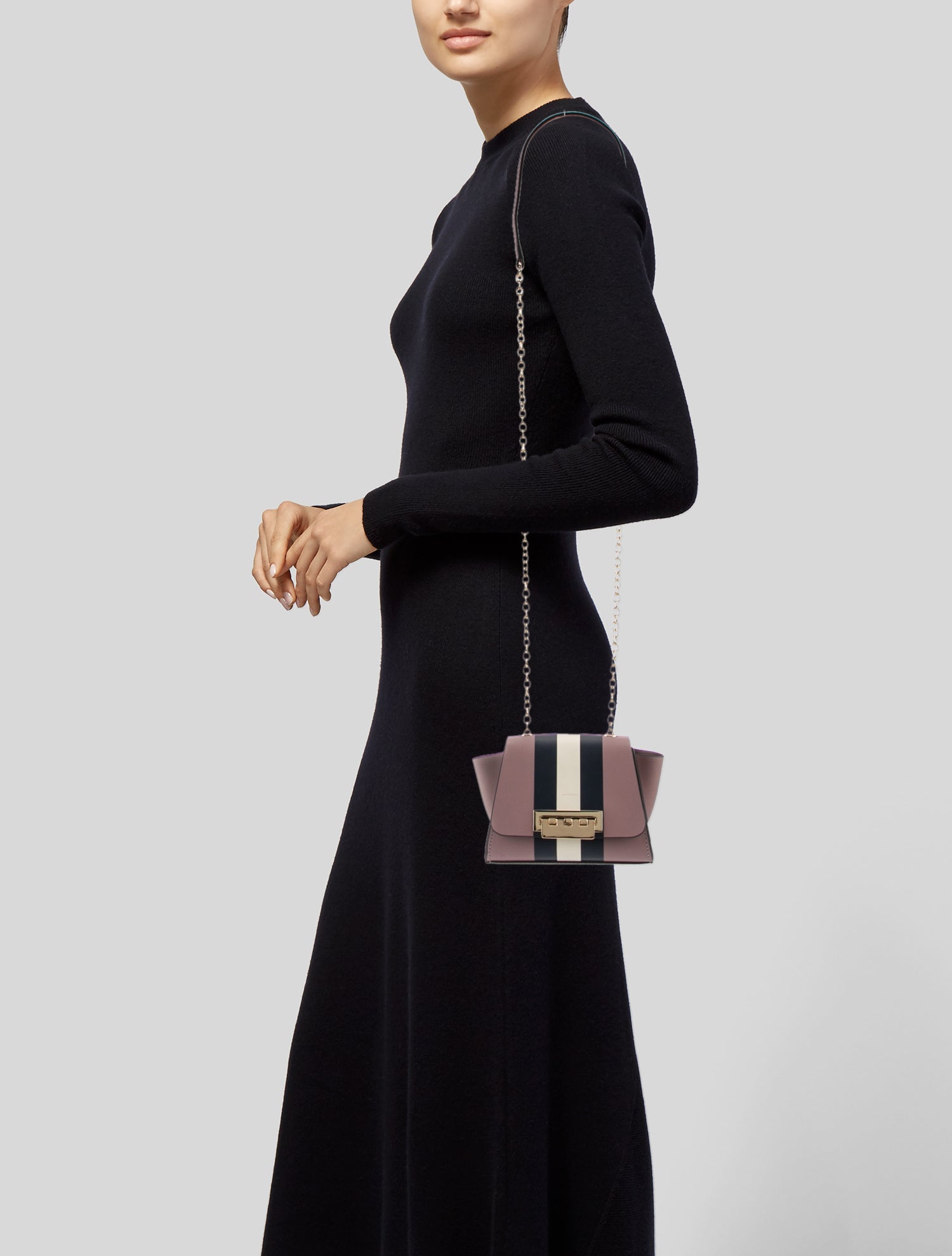 Zac Posen Leather Crossbody Bag