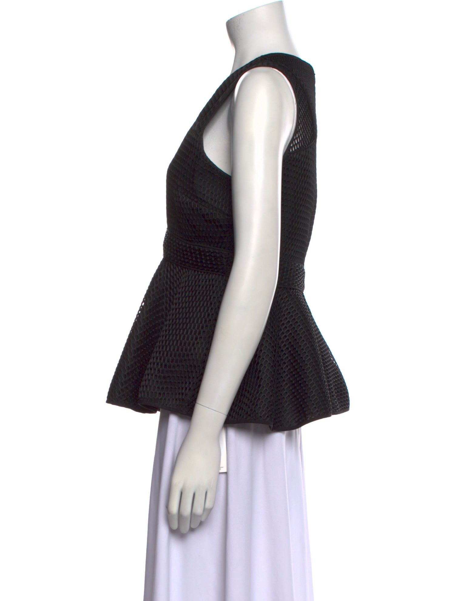 Zac Posen Square Neckline Sleeveless Top