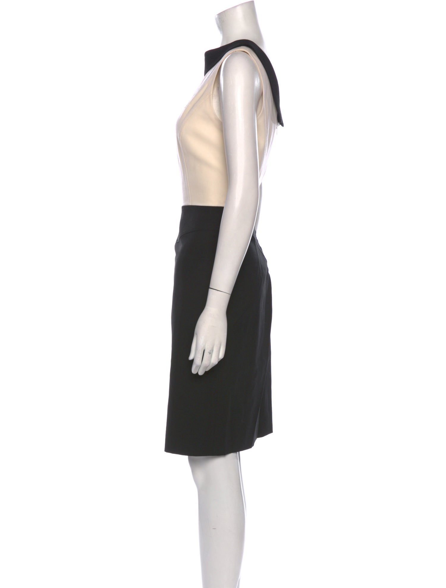 Zac Posen Colorblock Pattern Knee-Length Dress