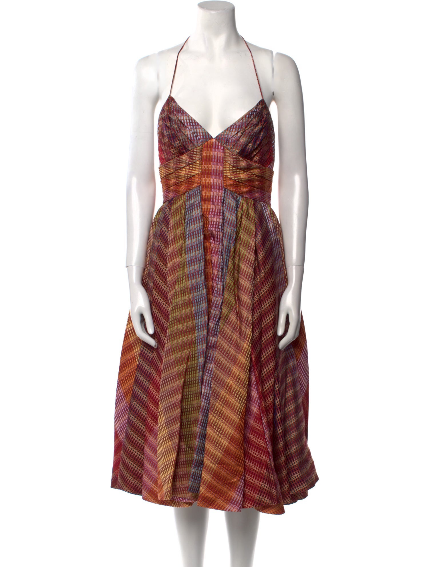 Zac Posen Silk Midi Length Dress