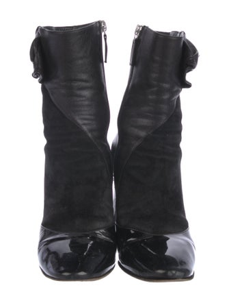 Zac Posen Patent Leather Sock Boots