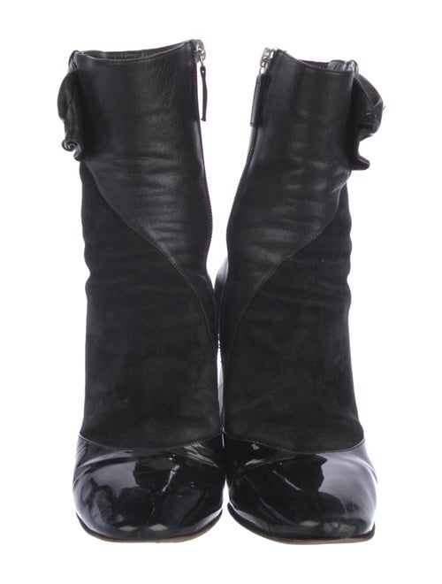 Zac Posen Patent Leather Sock Boots
