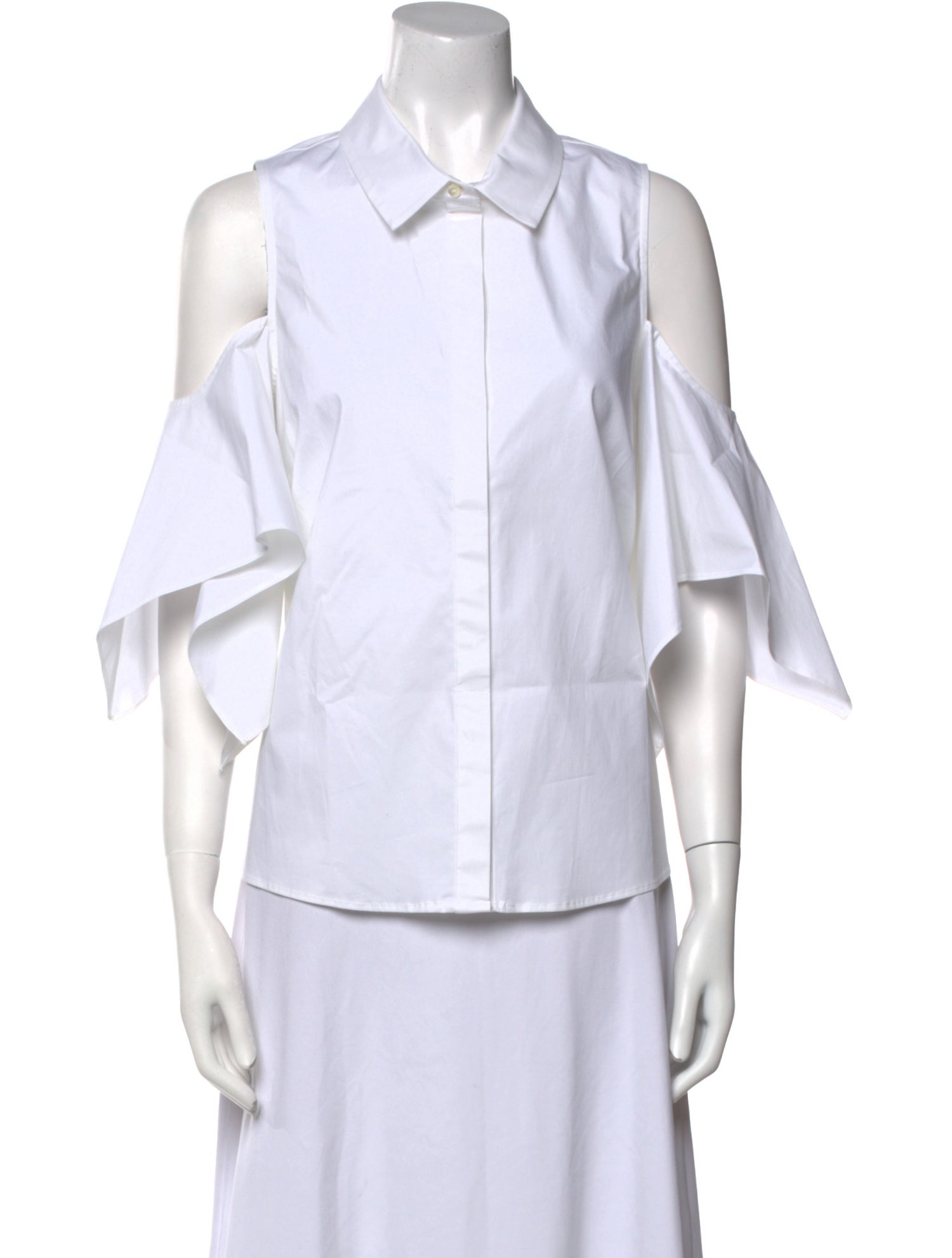 Zac Posen Three-Quarter Sleeve Button-Up Top w/ Tags