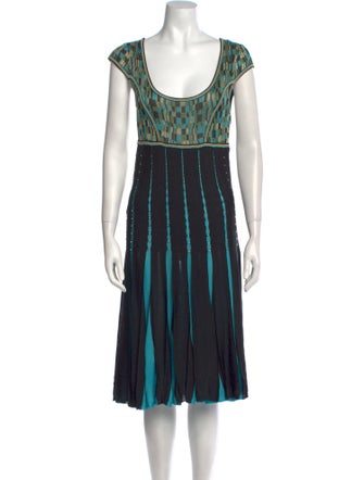 Zac Posen Striped Knee-Length Dress