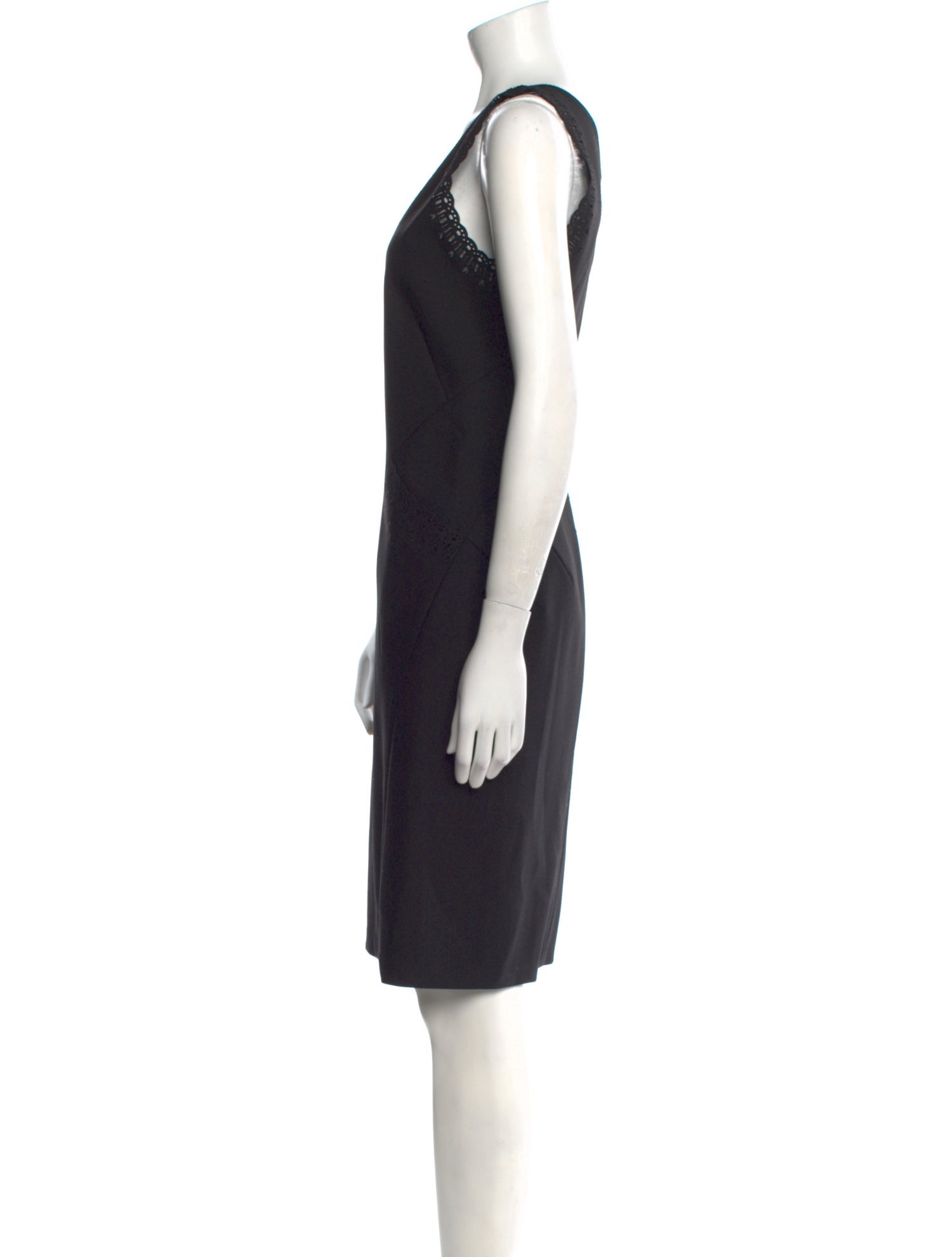 Zac Posen Scoop Neck Knee-Length Dress