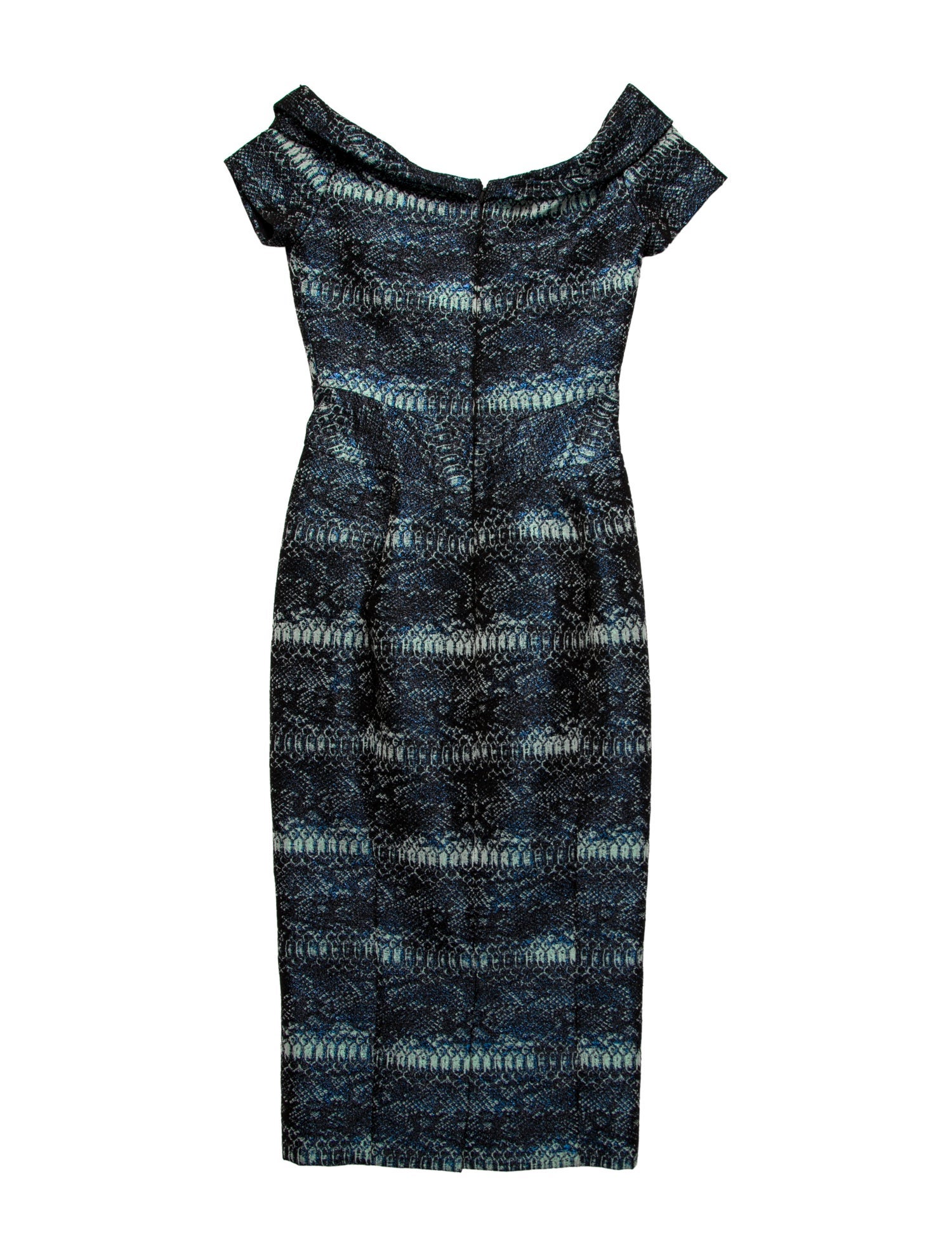 Zac Posen Printed Midi Length Dress