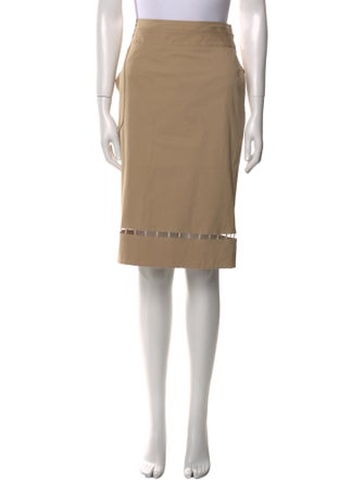 Zac Posen Cutout Accent Knee-Length Skirt