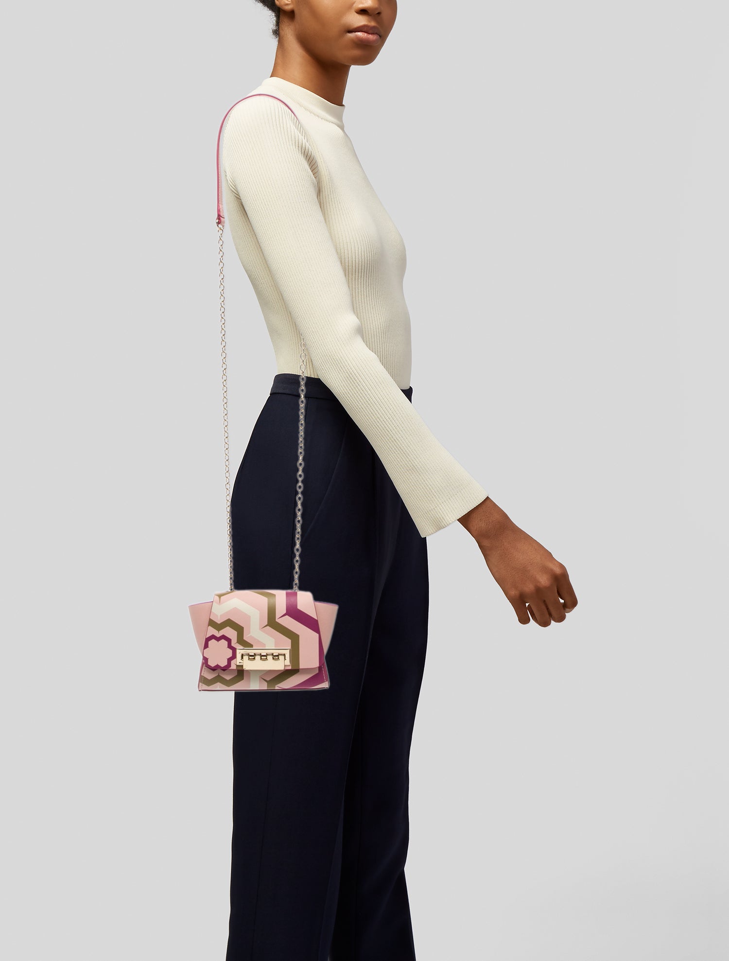 Zac Posen Leather Crossbody Bag