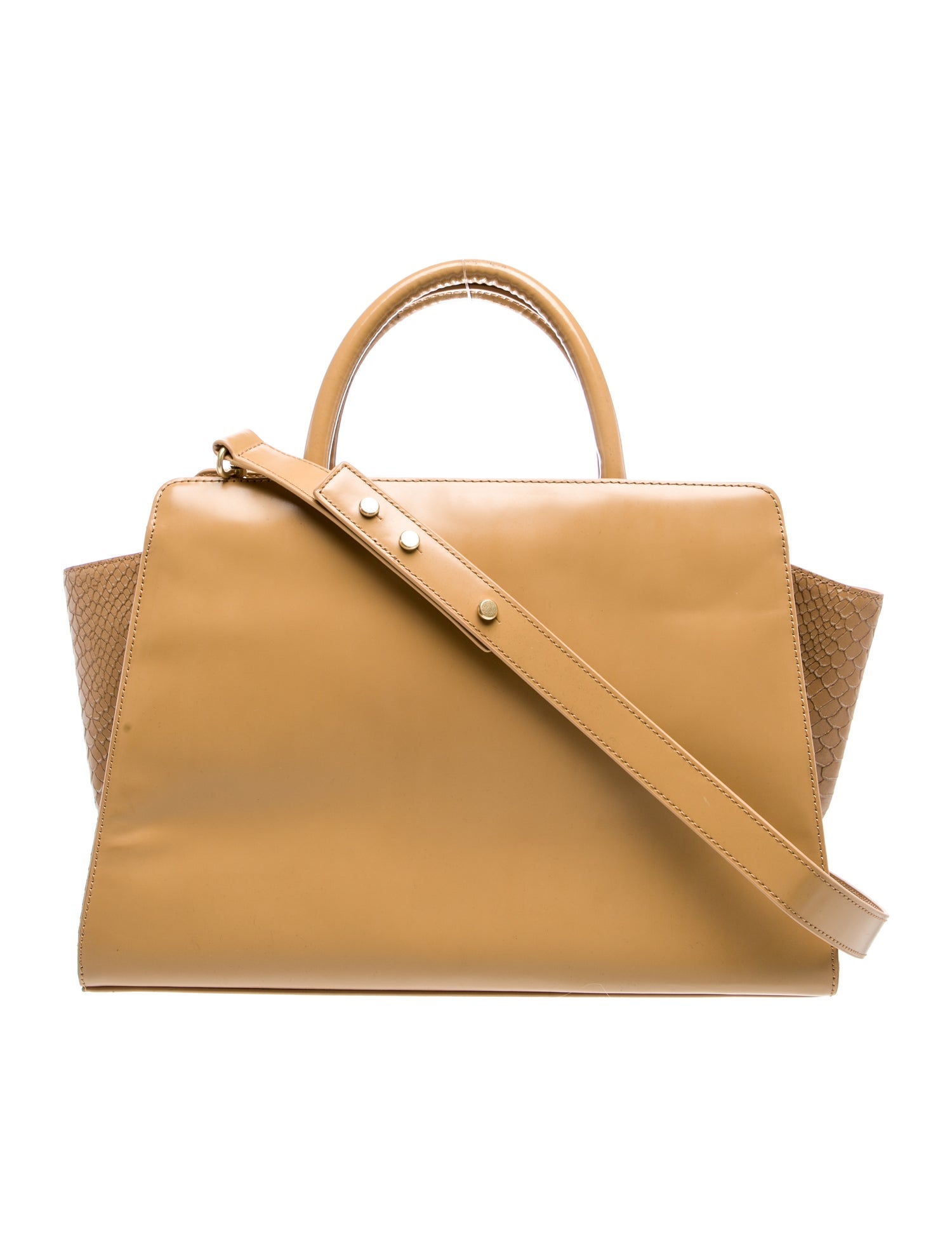 Zac Posen Leather Top Handle Bag