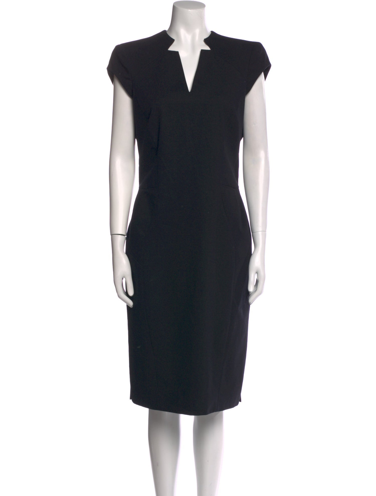 Zac Posen V-Neck Midi Length Dress