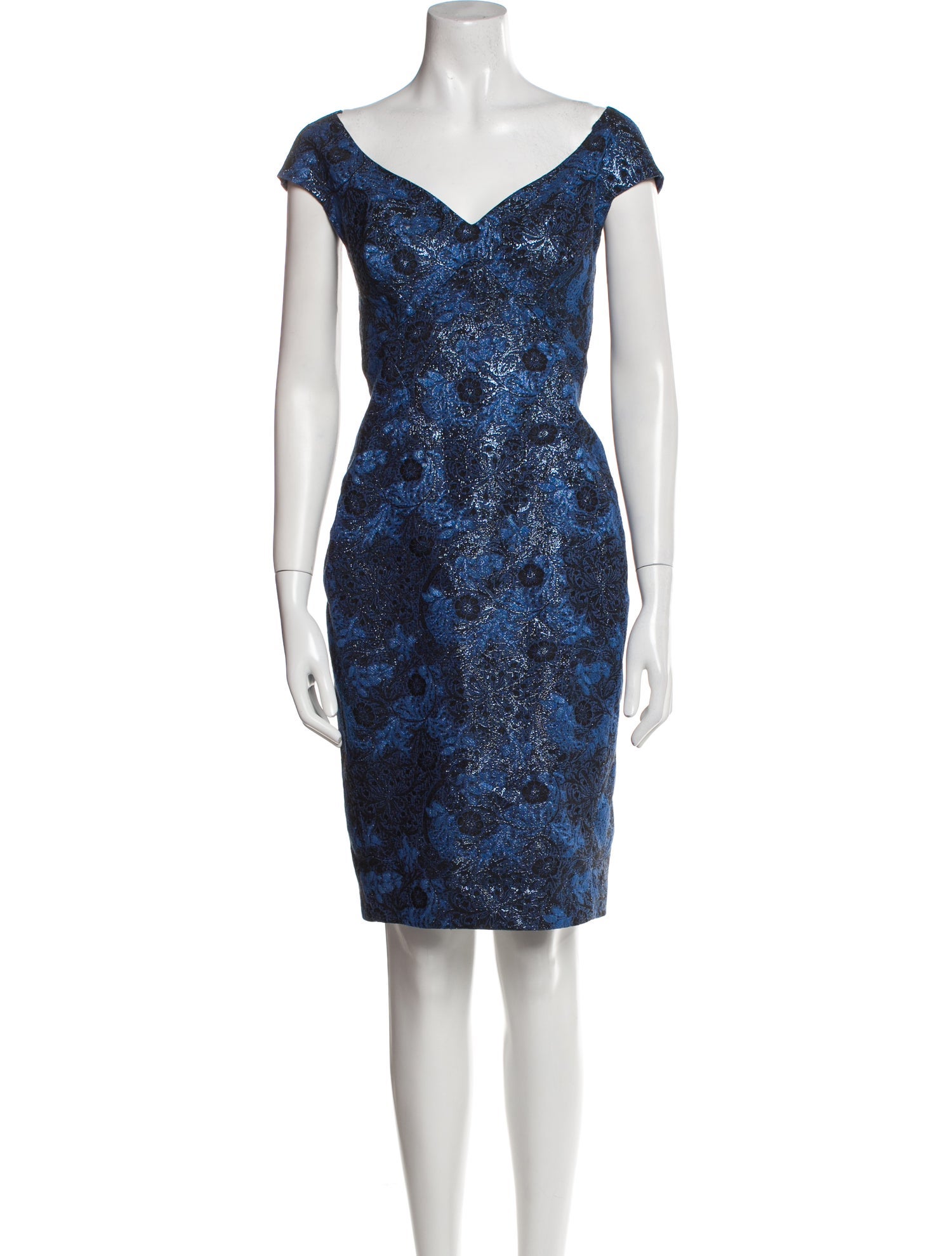 Zac Posen Printed Knee-Length Dress