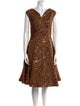 Zac Posen Animal Print Midi Length Dress w/ Tags