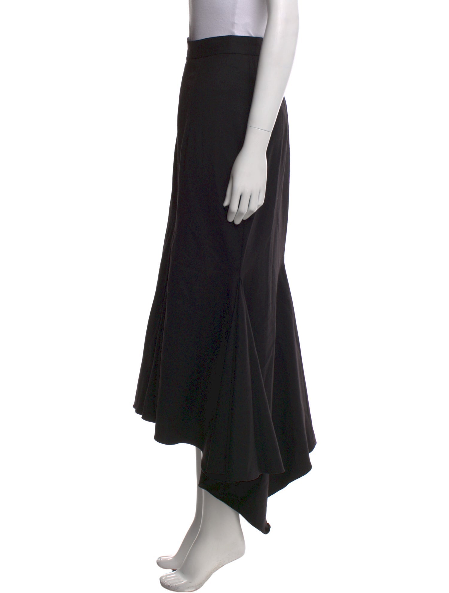 Zac Posen Wool Midi Length Skirt