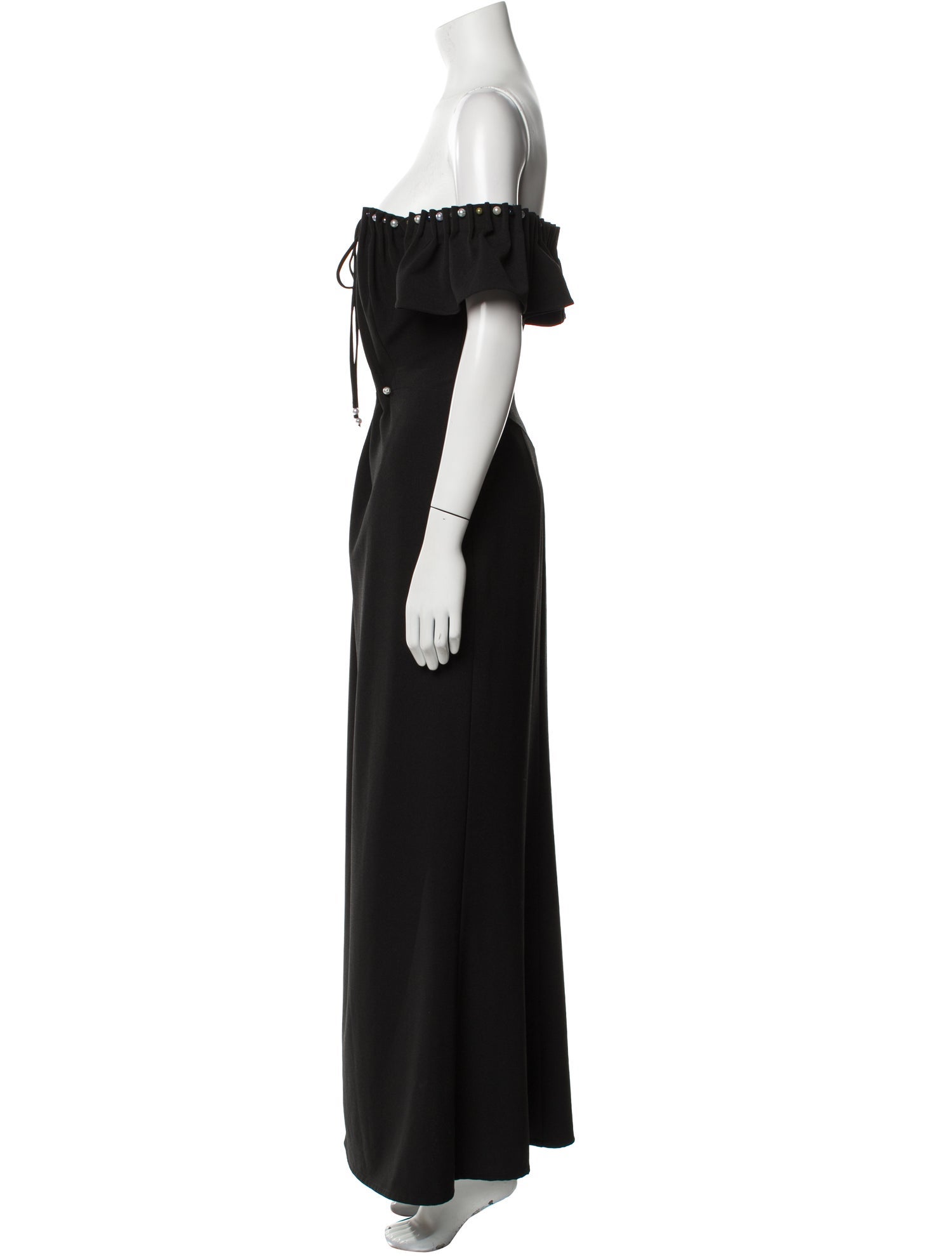 Zac Posen Off-The-Shoulder Long Dress