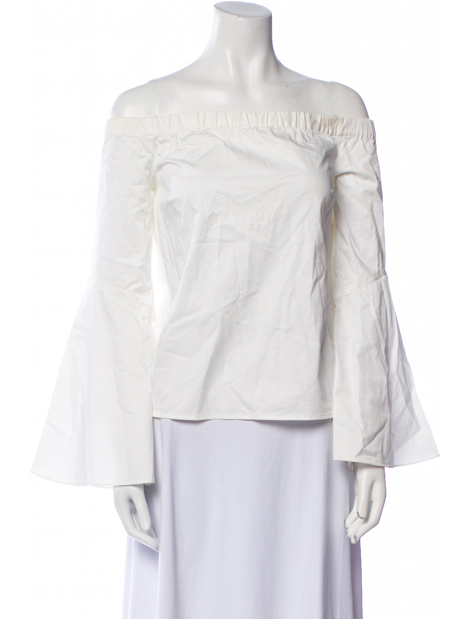 Zac Posen Off-The-Shoulder Three-Quarter Sleeve Blouse
