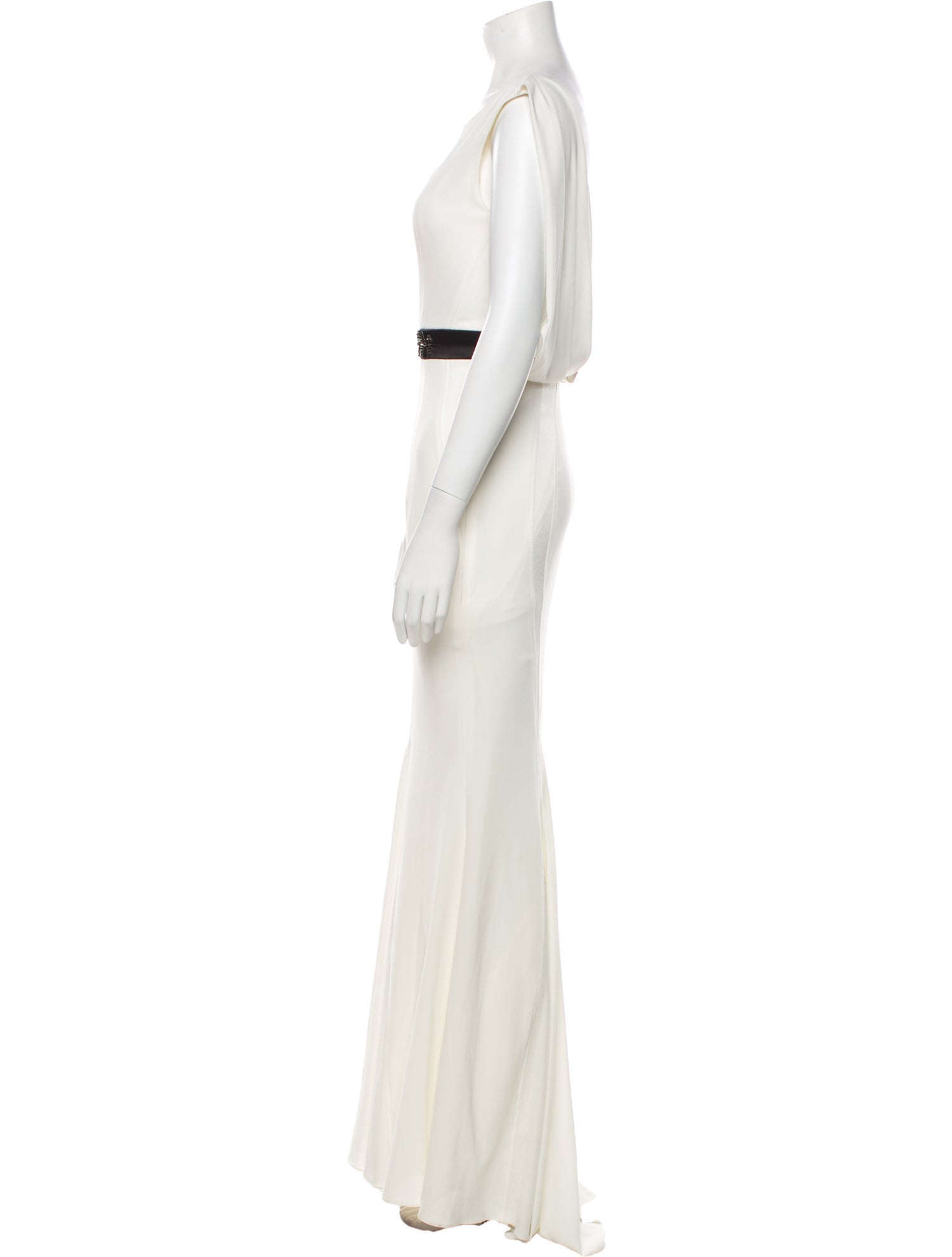 Zac Posen Bateau Neckline Long Dress