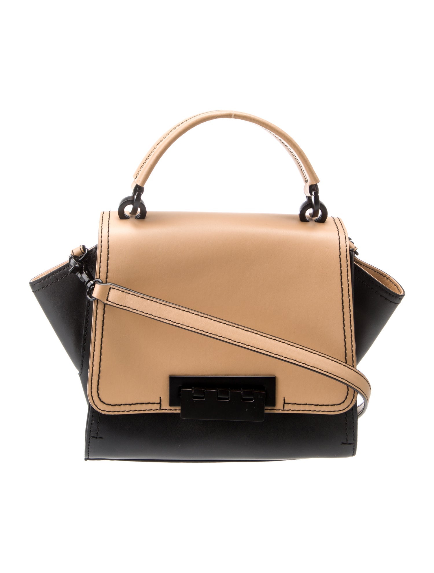 Zac Posen Leather Top Handle Bag