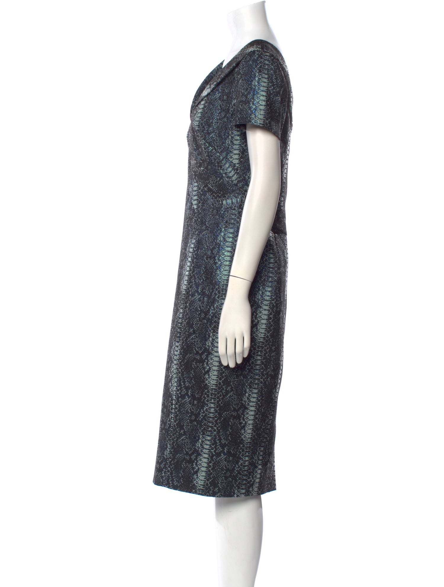 Zac Posen Animal Print Midi Length Dress w/ Tags