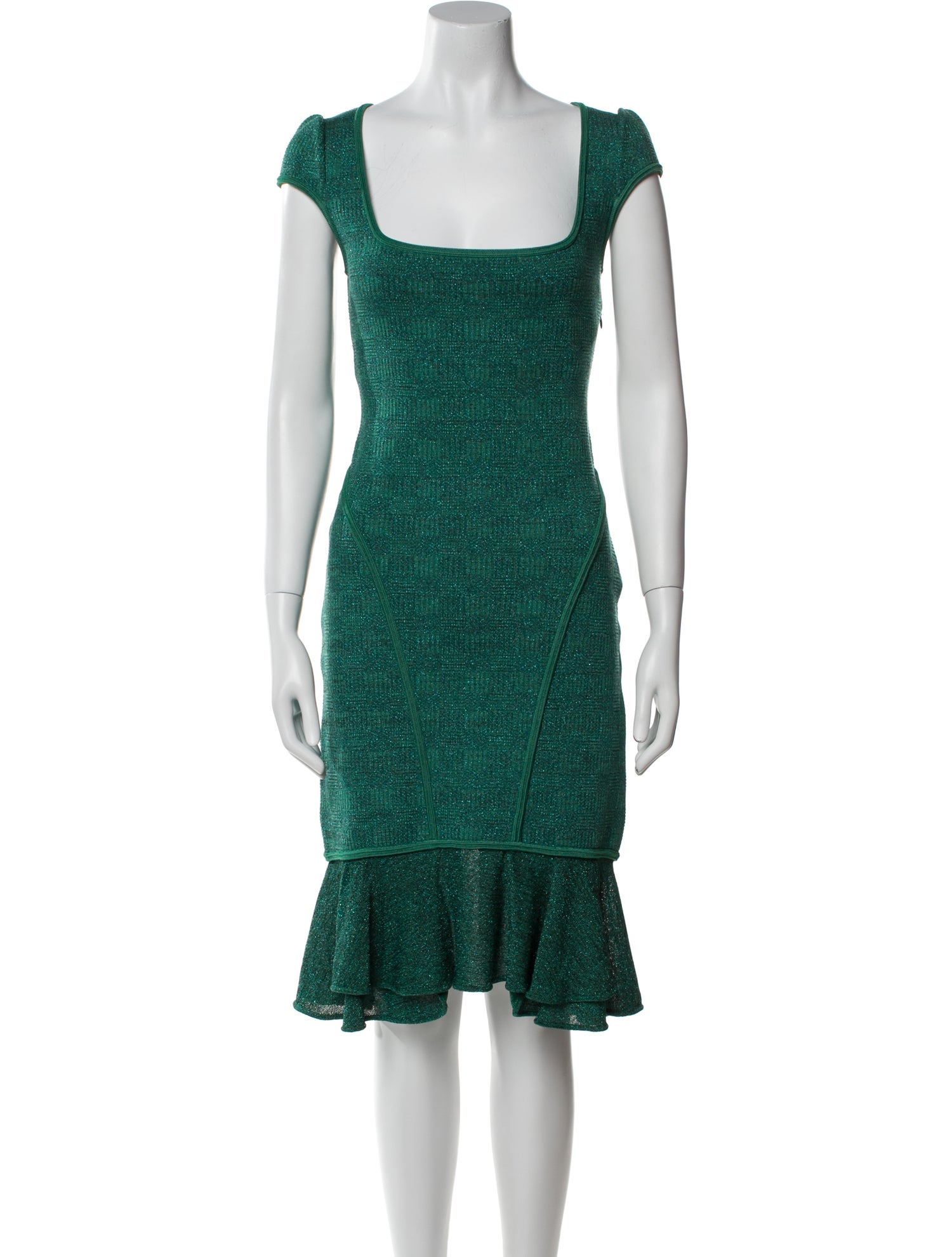 Zac Posen Square Neckline Knee-Length Dress w/ Tags