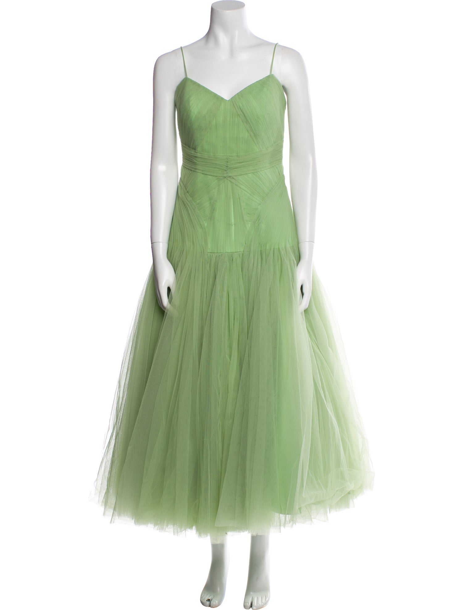 Zac Posen V-Neck Long Dress