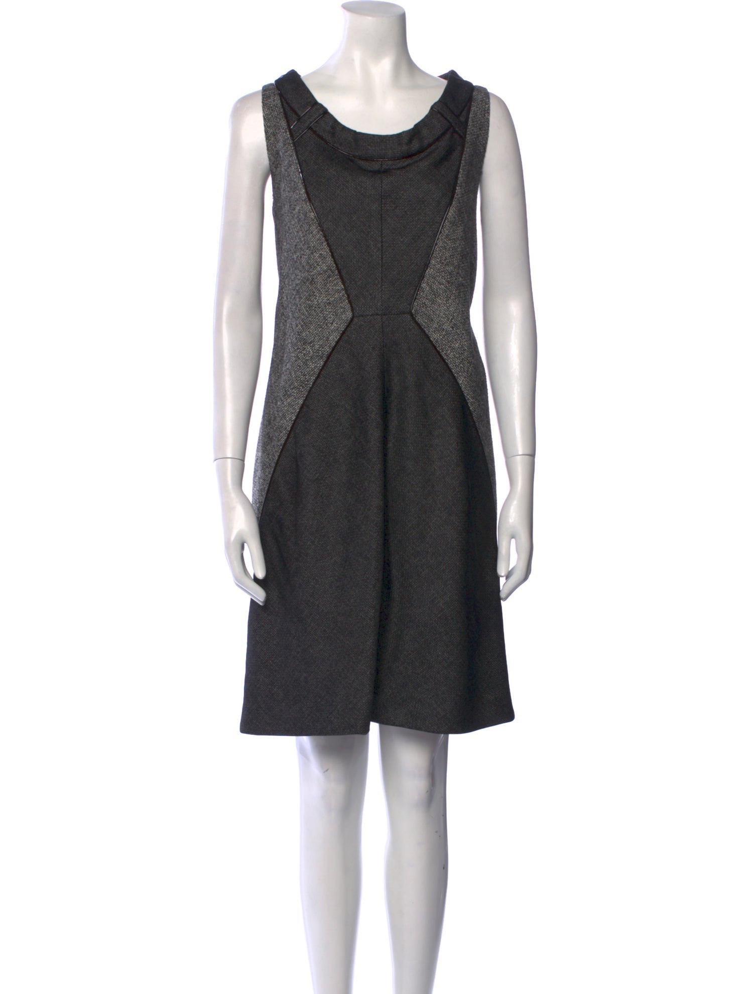 Zac Posen Scoop Neck Knee-Length Dress