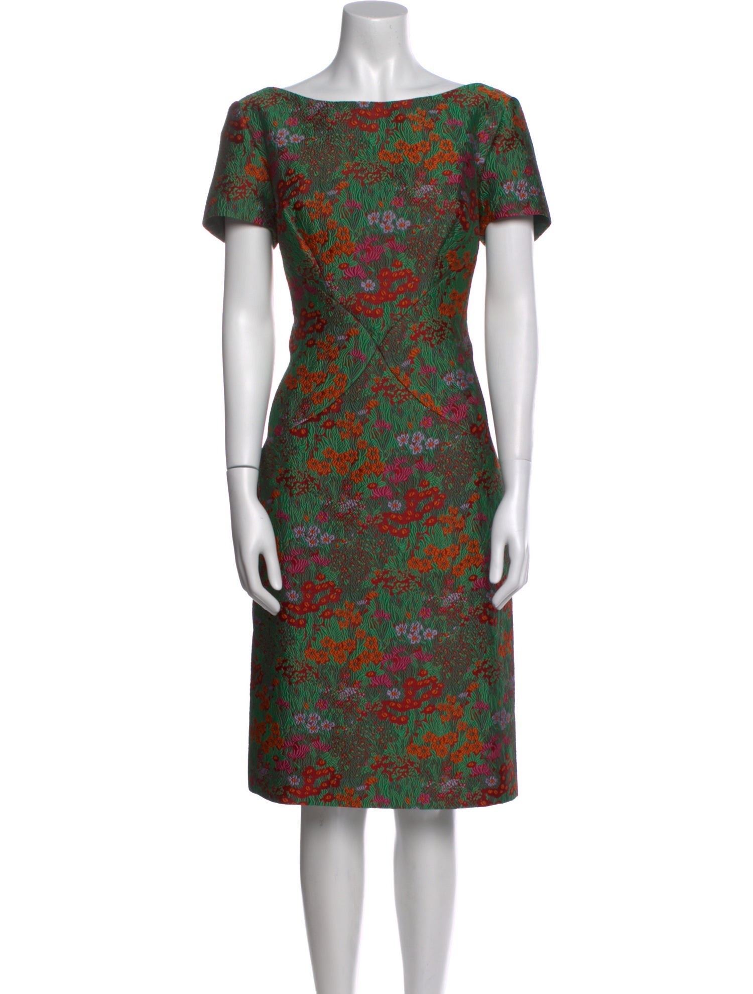 Zac Posen Printed Knee-Length Dress w/ Tags