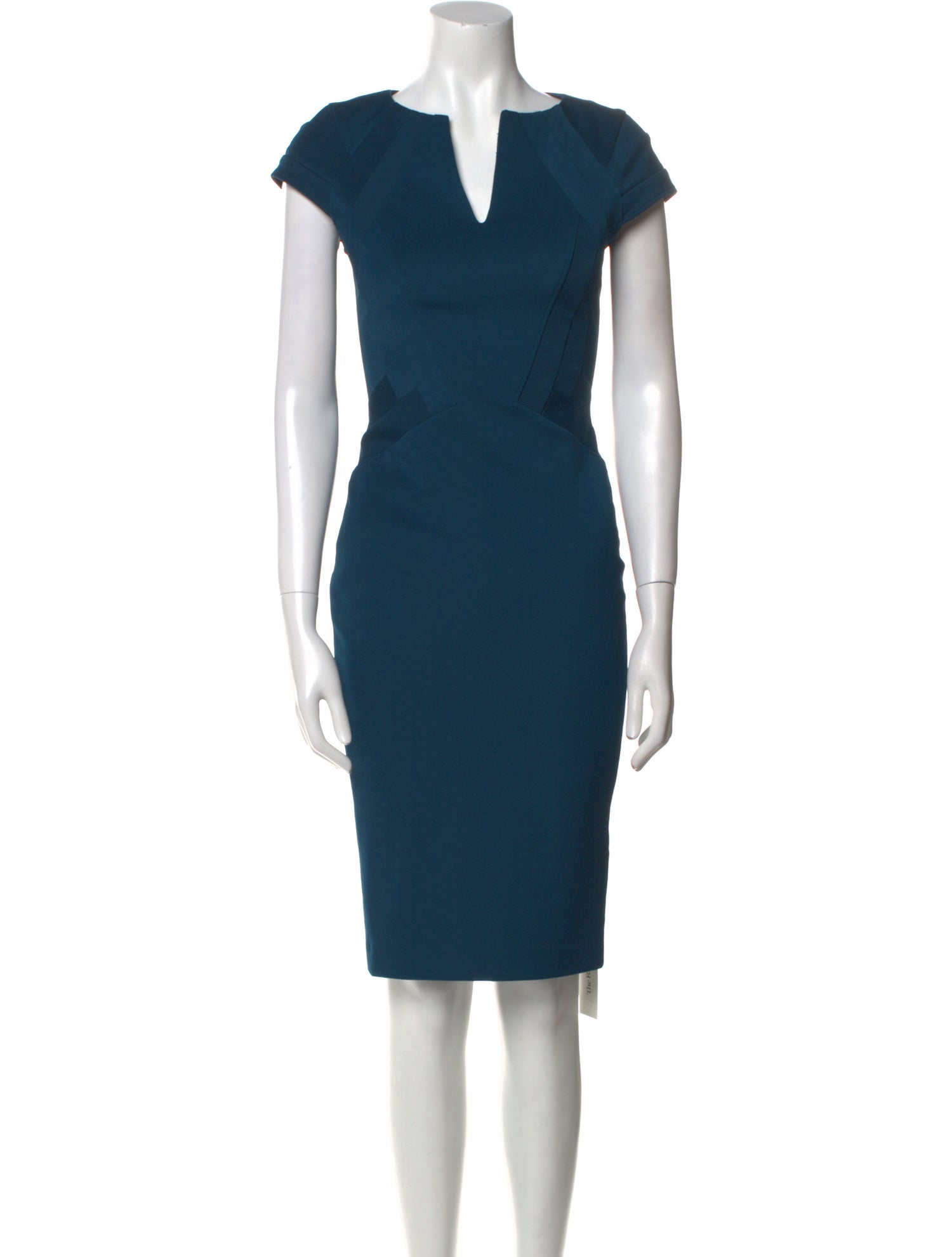 Zac Posen V-Neck Knee-Length Dress