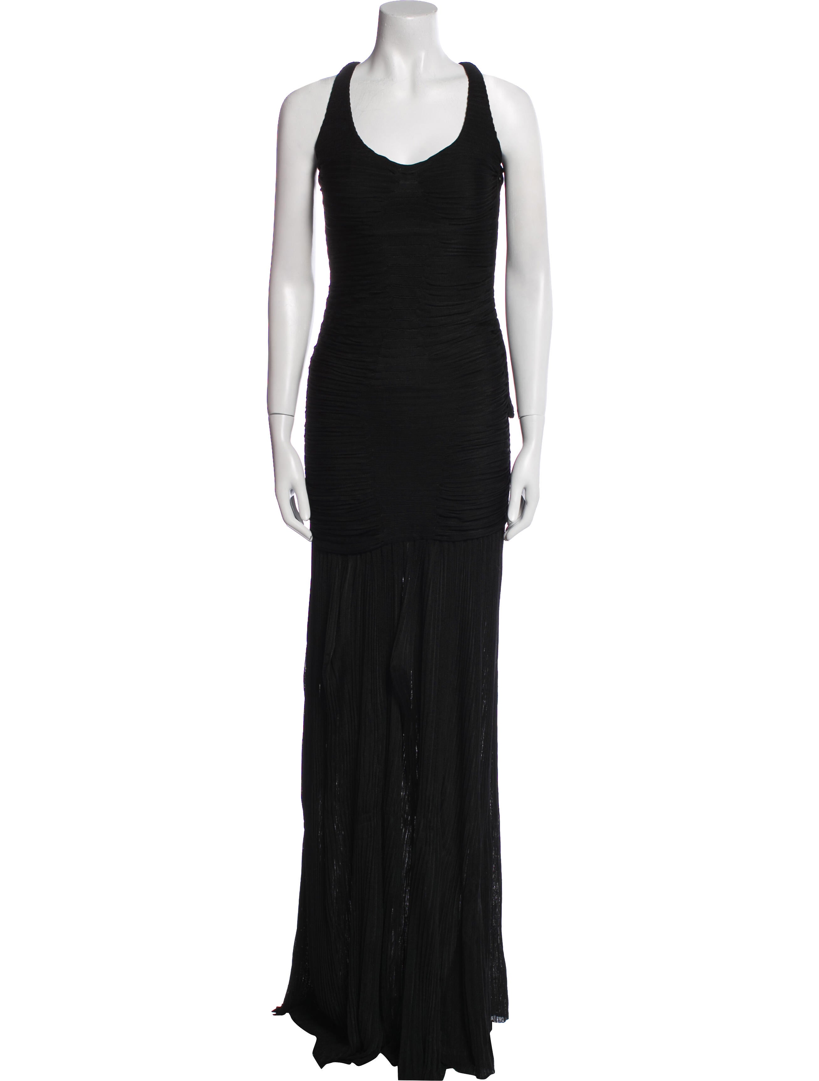 Zac Posen Scoop Neck Long Dress