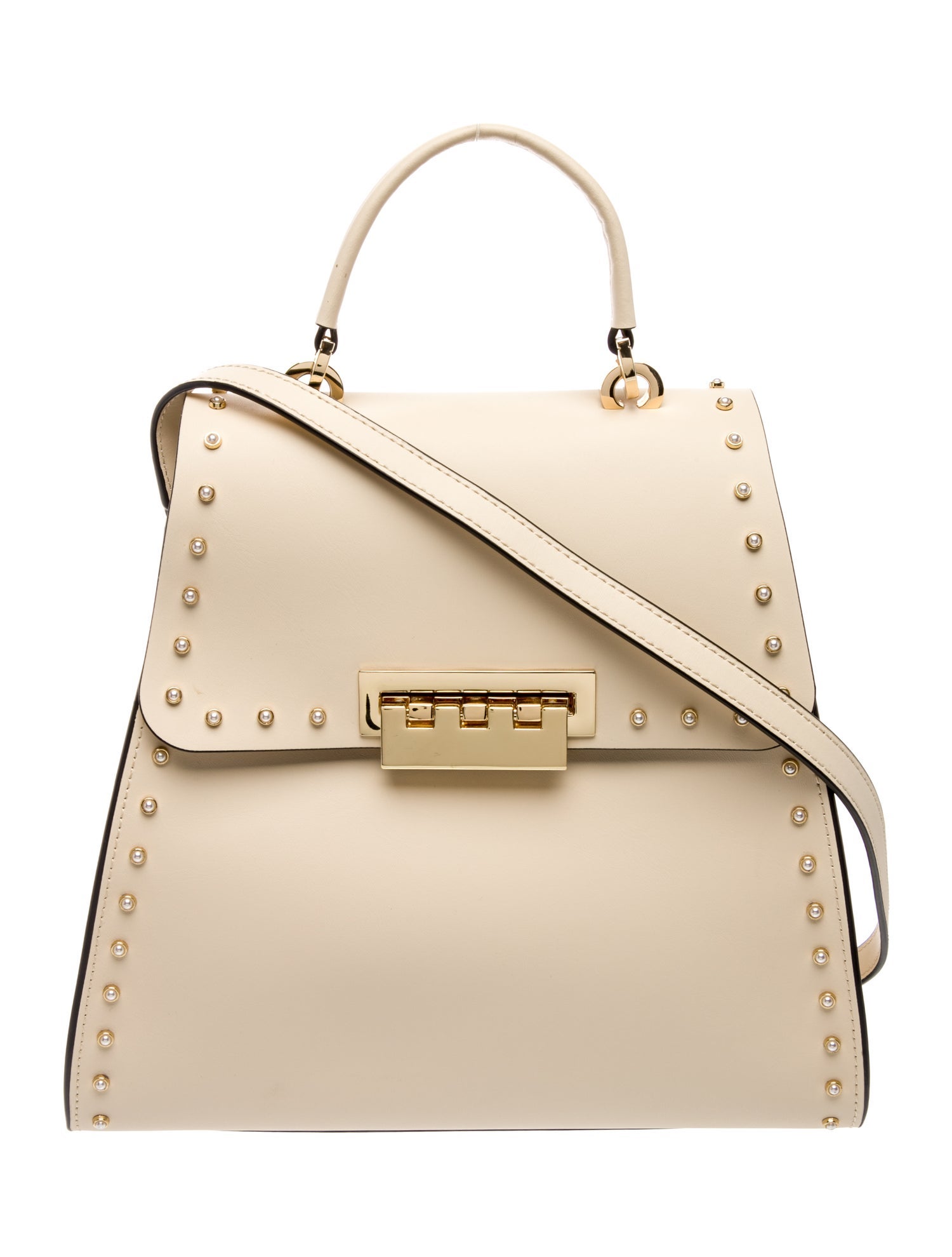 Zac Posen Leather Top Handle Bag