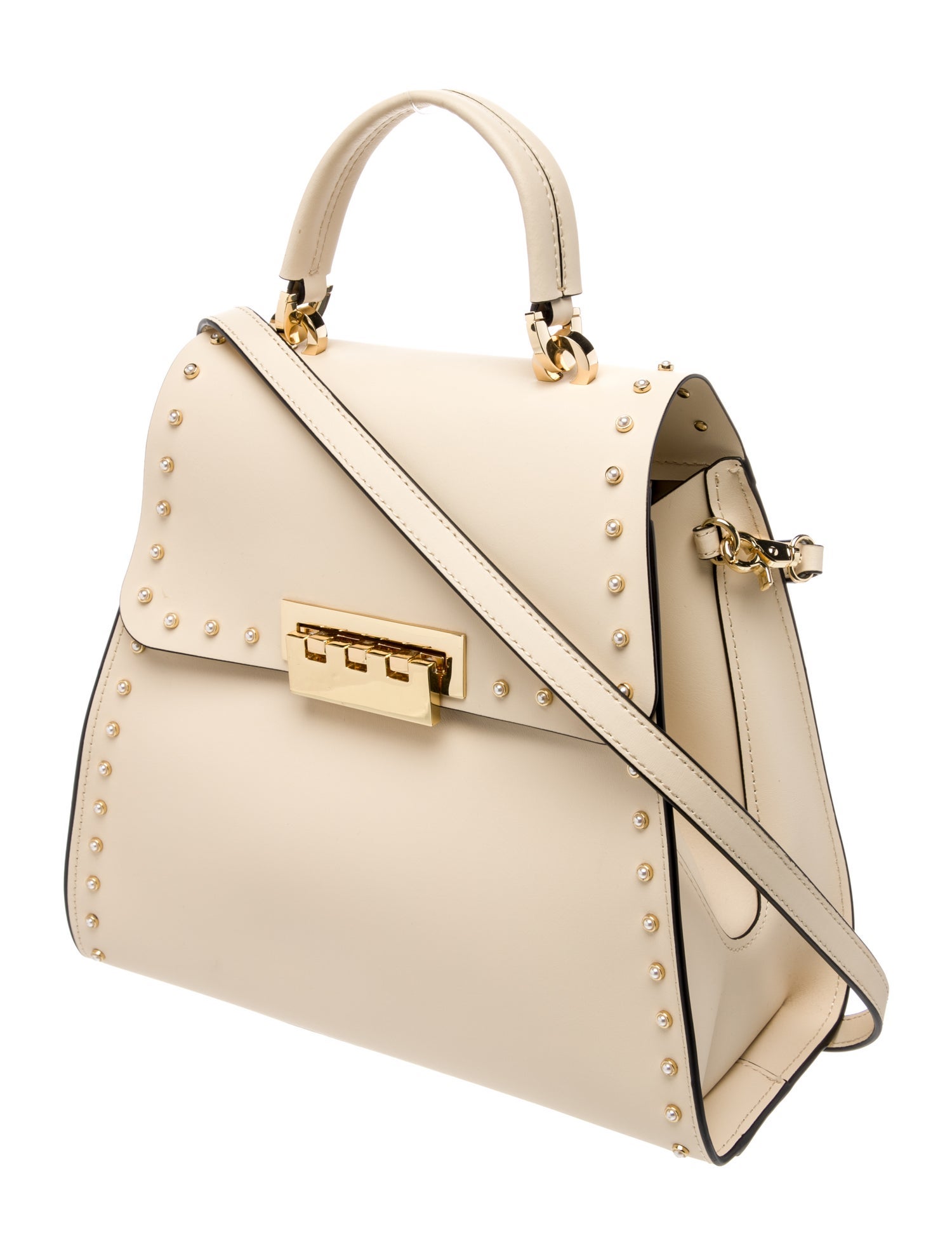 Zac Posen Leather Top Handle Bag