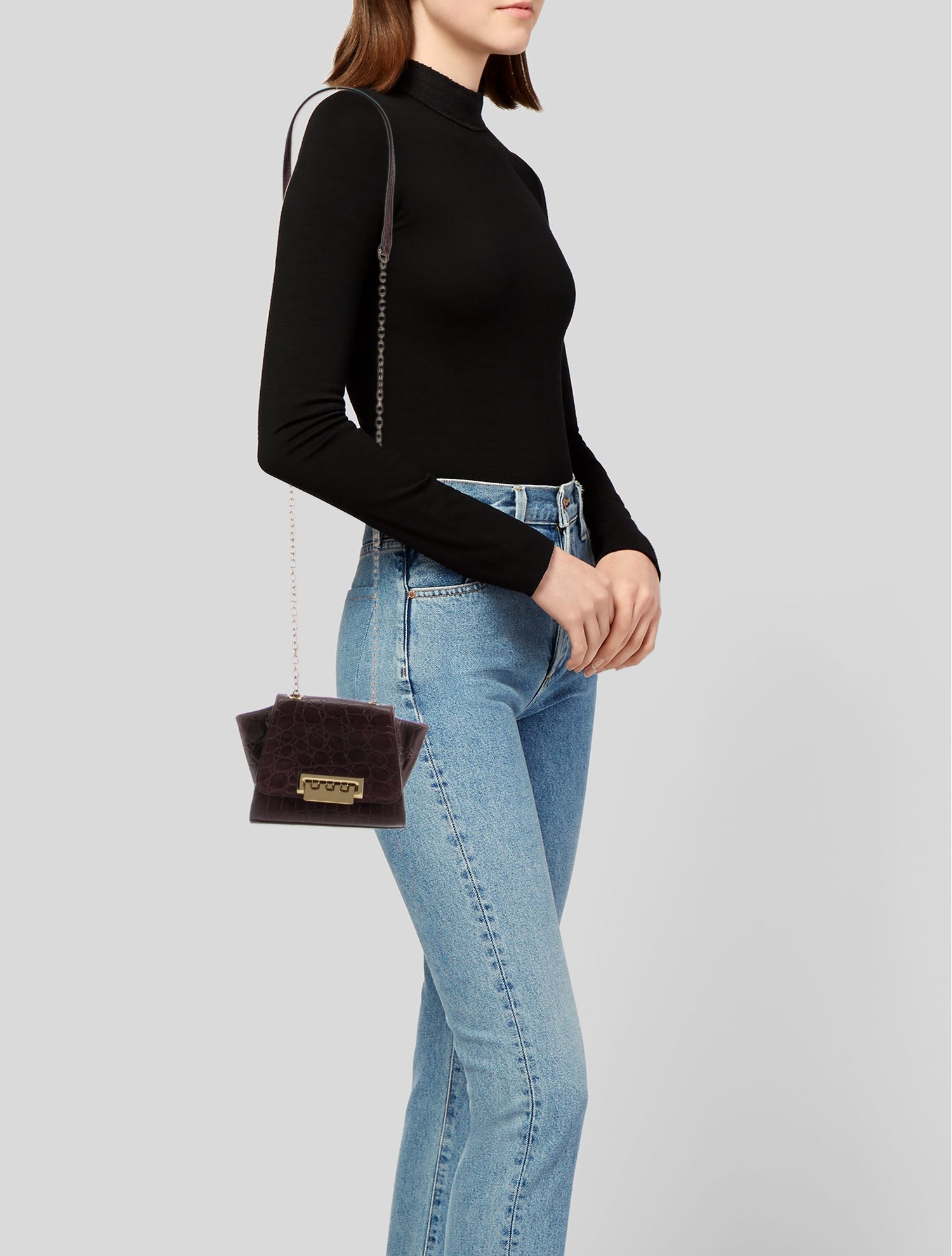 Zac Posen Leather Crossbody Bag