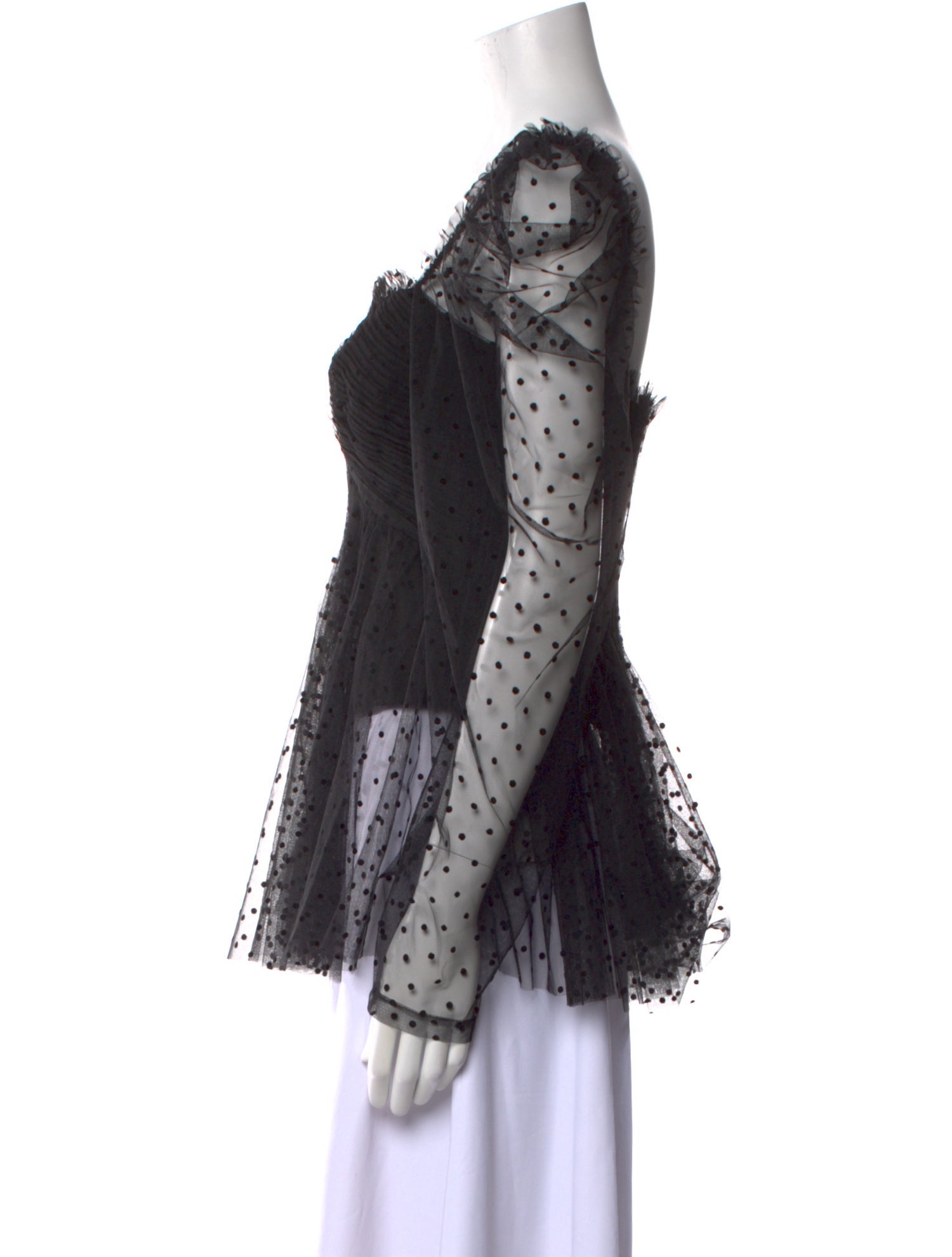 Zac Posen Lace Pattern Off-The-Shoulder Blouse w/ Tags