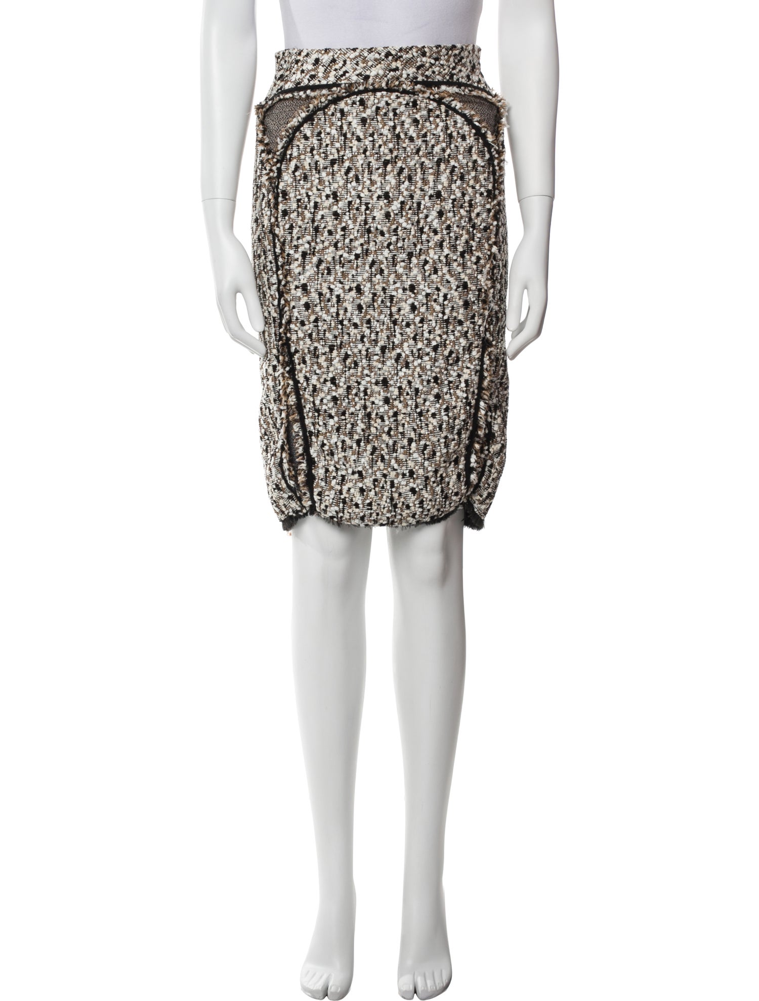 Zac Posen Printed Knee-Length Skirt