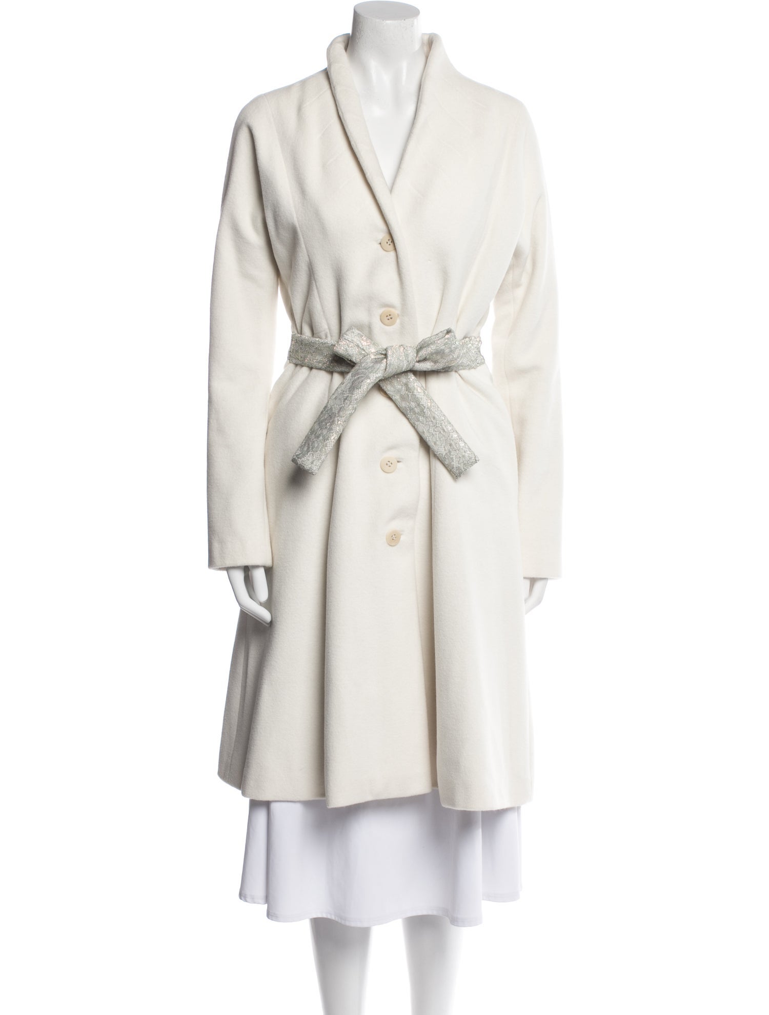 Zac Posen Angora Trench Coat