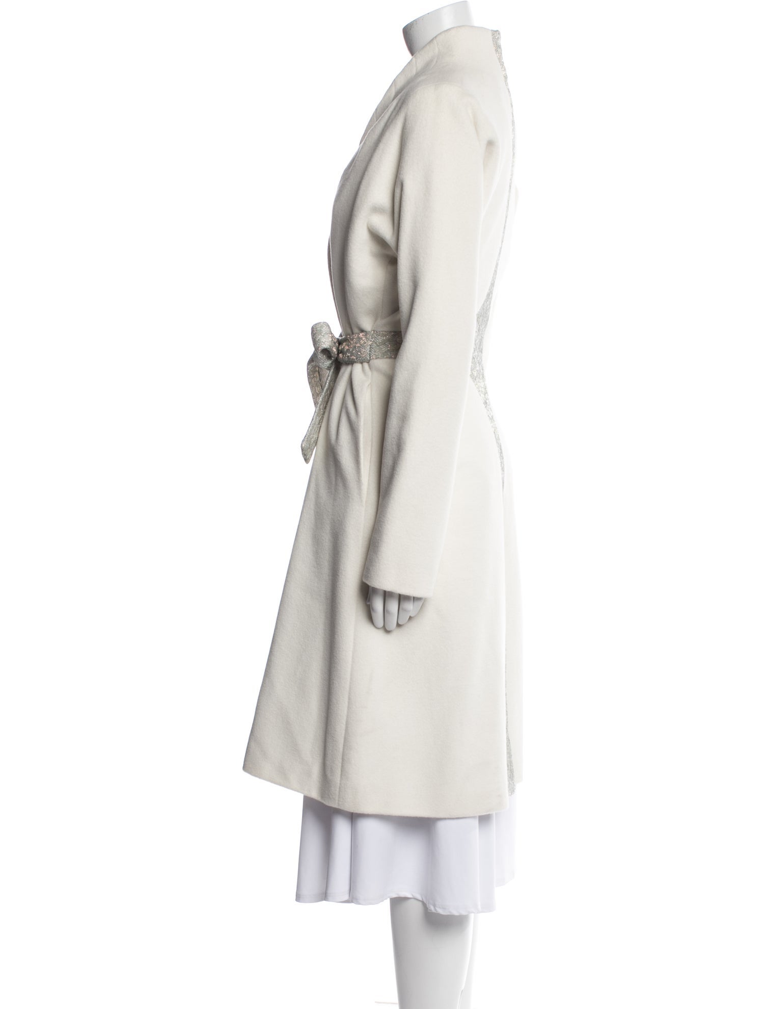 Zac Posen Angora Trench Coat
