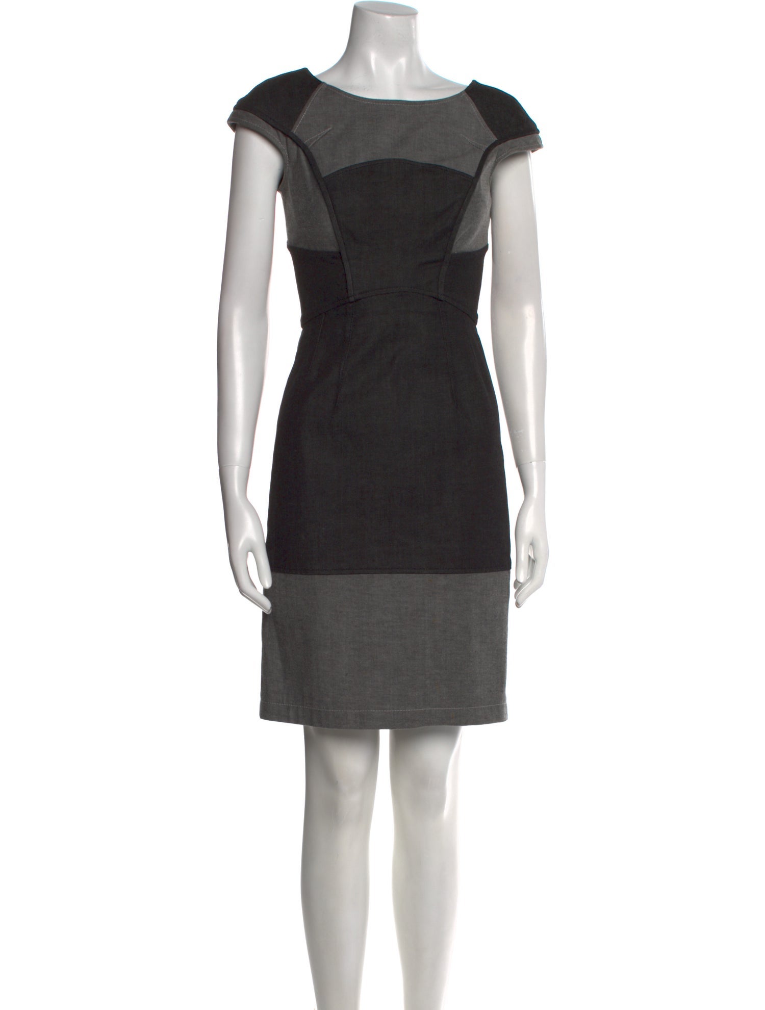 Zac Posen Bateau Neckline Knee-Length Dress