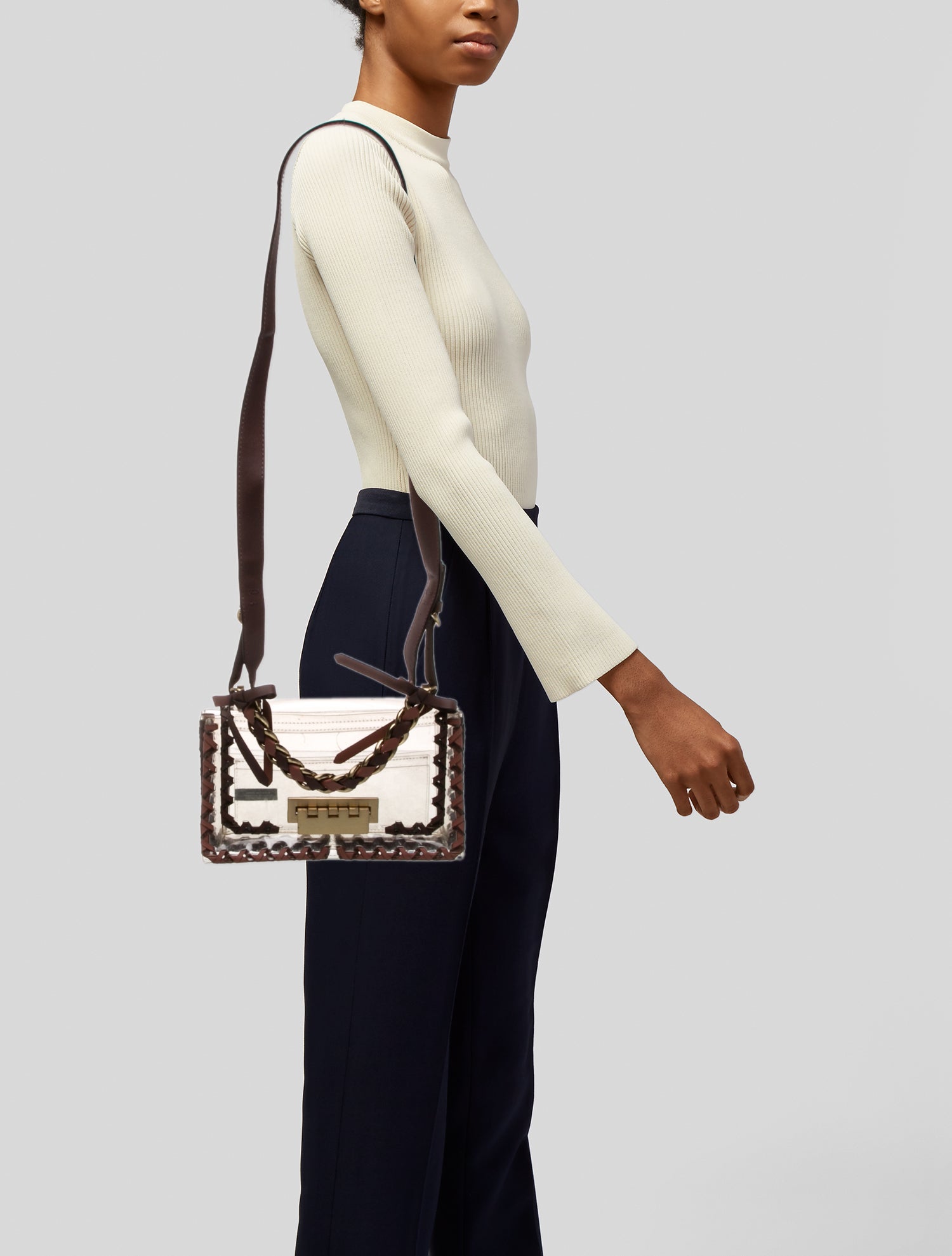 Zac Posen PVC Shoulder Bag
