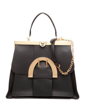 Zac Posen Leather Top Handle Bag