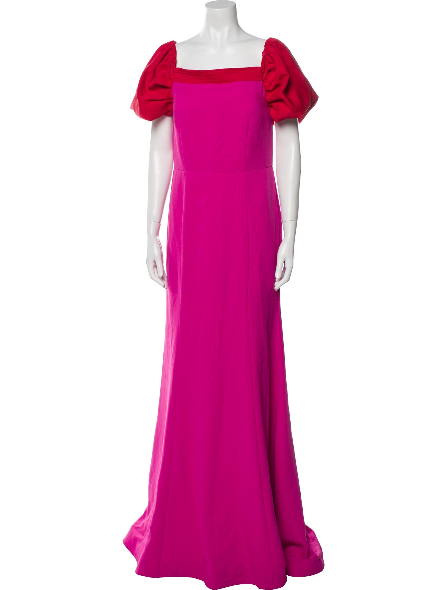Zac Posen Square Neckline Long Dress