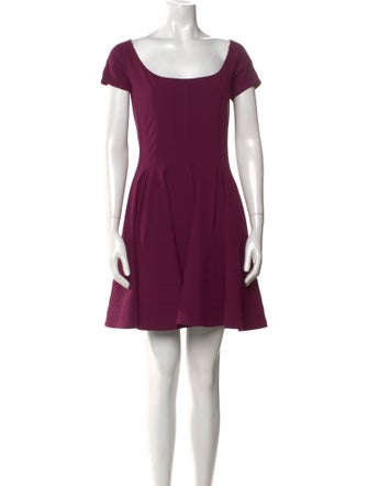 Zac Posen Scoop Neck Mini Dress