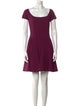 Zac Posen Scoop Neck Mini Dress