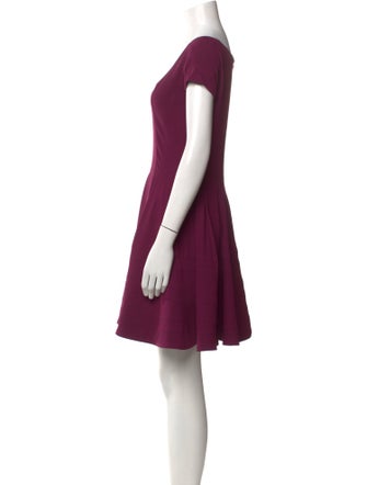Zac Posen Scoop Neck Mini Dress