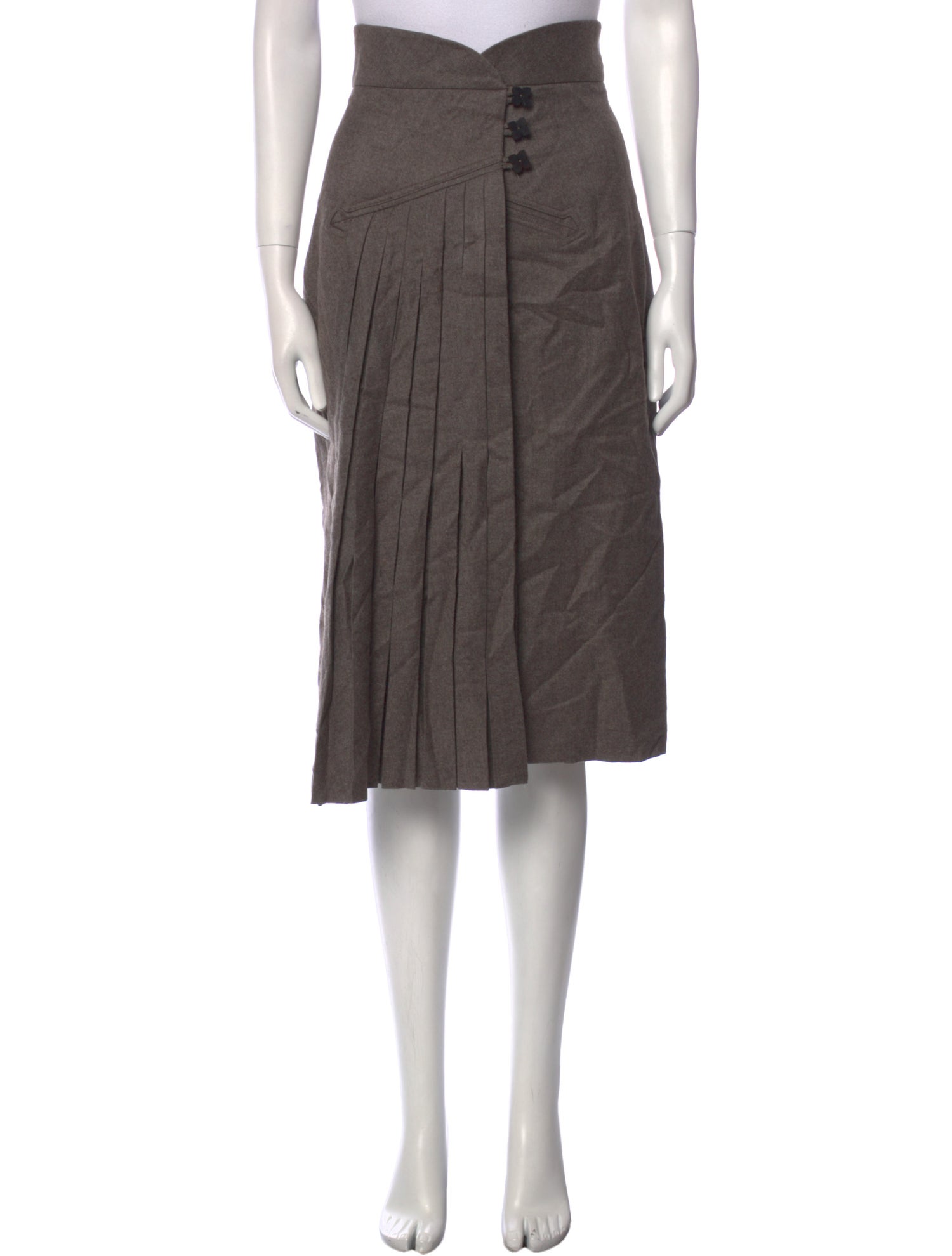 Zac Posen Wool Mini Skirt